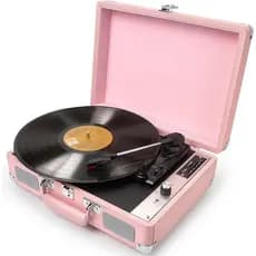 Retro vinil record player Bluetooth gramofone áudio Jukebox presente plataforma giratória portátil record player MZL