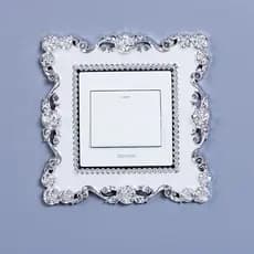 High-End estilo europeu simples interruptor adesivos interruptor capa protetora quadro adesivos luzes de tomada de pared