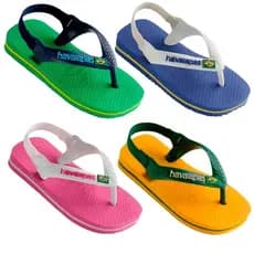 Chinelo Infantil Havaianas New Baby Brasil Logo