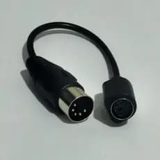 Estilo antigo no PS2 grande a pequeno 6 macho para 5 fêmea para macho teclado Mouse cabeça redonda adaptador cabo adapta