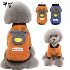 Roupas para cães inverno grosso acolchoado jaqueta Teddy Bichon pequeno cão filhotes animal de estimação bonito outono i