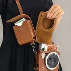 Japonês bonito ins Fuji Polaroid carro-chefe genuíno mini12/11 cor sólida câmera saco protetor caso armazenamento