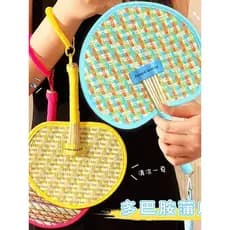 Leque de dopamina de verão, coração de menina, novo Design de nicho portátil, tecido à mão, ventilador legal com manivel