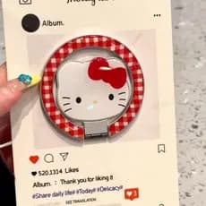 Menina coração kt gato divertido bonito MagSafe suporte magnético novo estilo forte adsorção novo estilo pegajoso portát