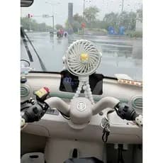 Triciclo dedicado ventilador de carregamento usb polvo Mini pequeno ventilador forte vida útil da bateria pendurado vent