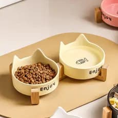Tigela para gatos Tigela japonesa de cerâmica para comida de gato Tigela para animais de estimação Tigela para beber Tig