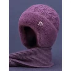 Chapéu para idosos de meia-idade feminino outono inverno mãe lã quente malha chapéu de lã velho avó pulôver