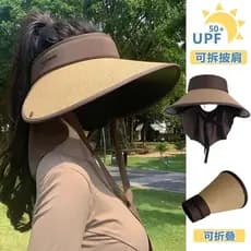 Extra grande borda novo estilo chapéu de proteção solar feminino xale protetor chapéu de sol Anti-ultravioleta palha vaz