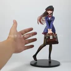 Linda menina gujian colegas de classe têm obstáculos de troca uniforme de vidro gujian chassi bidimensional ornamentos d