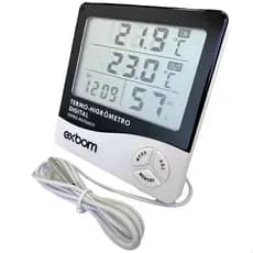 Termo-Higrômetro Digital com Sensor Medição de Temperatura e Umidade Termômetro Higrômetro