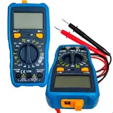 Multimetro Digital Profissional True RMS CAT III 600V Lanterna Luz de Fundo Ampla Proteção 1999 Contagem Funçao Hold