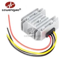 Fonte de alimentação para carro de brinquedo infantil, 12V, 24V a 6V, 10A, carga reta, Buck DC-DC, módulo de fonte de al