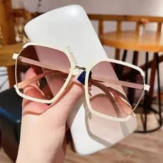 Novo estilo de óculos de sol feminino High-End sentir ins mostrando rosto pequeno protetor solar All-Match temperamento