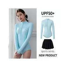 2026 novo estilo terno de mergulho medusa terno feminino surf de secagem rápida corrida maiô profissional protetor solar