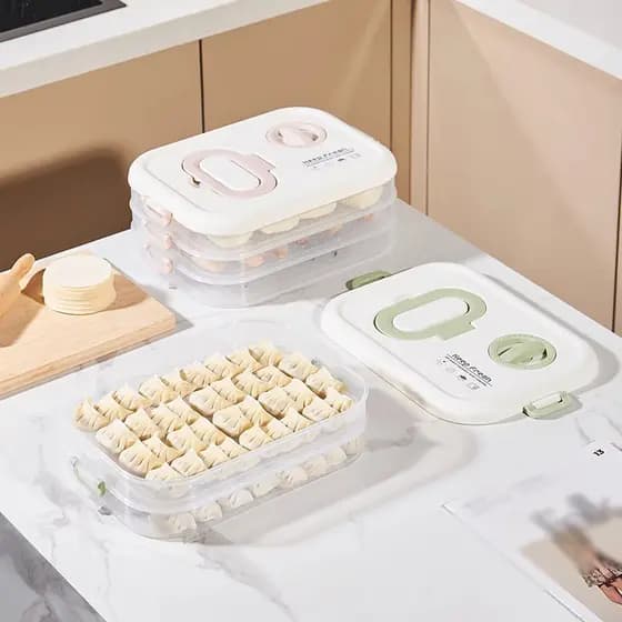 Caixa de bolinho de qualidade alimentar congelada fácil de usar selada caixa de manutenção fresca Wonton congelado rápid