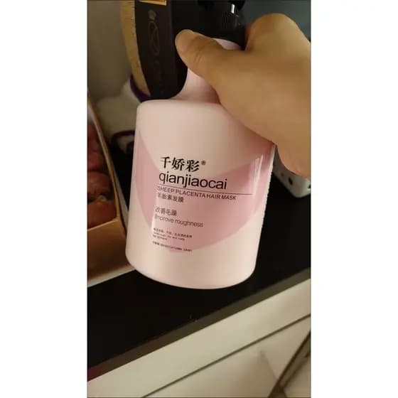 Nutrição ovelha Placenta máscara de cabelo nutritivo cuidados com o cabelo máscara de cabelo do bebê cor máscara reversa
