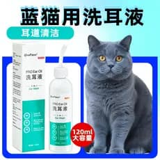 Gato azul inglês curto gotas de orelha limpador Canal da orelha remover Odor de orelha cera de ouvido suprimentos de lav