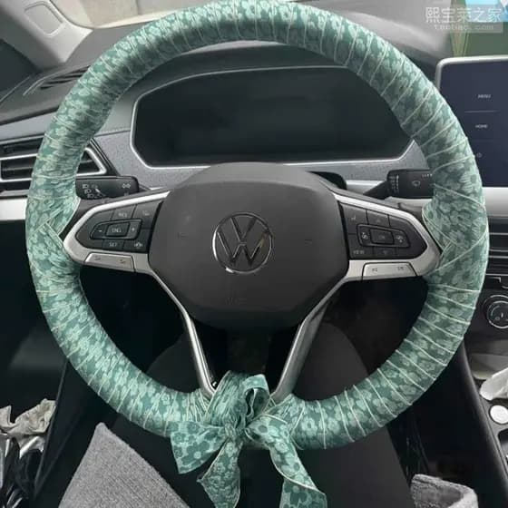 Novo diy volante anti-deslizamento cinta anti-suor capa romântica camélia em relevo flor fita volante capa