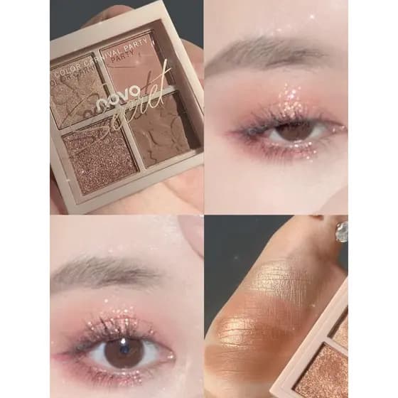 NOVO paleta de sombras terra cor cimento paleta paleta sombra leite chá cor influenciador estilo ins Super quente estuda