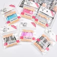 Bastão de sombra de duas cabeças, esponja de látex, pincel de sombra, Boutique, maquiagem para os olhos, ferramentas de
