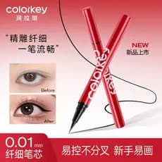 Colorkey Kolaqi Caneta delineadora líquida fina de longa duração feminina à prova de suor, não é fácil de borrar Delinea