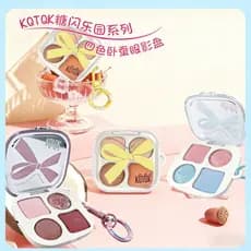 KQTQK KQTQK Coreano Club Quatro Cores Deitado Silkworm Paleta de Sombras Pó Delicado Diário Commuter All-Match Sombra Il