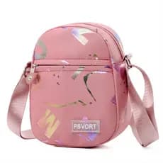 Bolsa de moedas para celular estampada de um ombro, Mini bolsa pequena Casual de tecido Oxford, bolsa feminina de Nylon