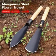 Pá pequena de couve-flor escavando vegetais selvagens aço manganês escavação ao ar livre ferramenta útil jardinagem legu