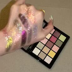 Novo estilo 15 cores sombra alienígena fosco Blush alto brilho contorno deitado bicho da seda paleta de sombras integrad