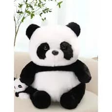 Ximei Eslite Dudu Panda Boneca Saco de Dormir Mochila de Bambu Criança Mãe Criança Boneca Bolsa Brinquedo de Pelúcia Abr