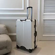 Bagagem multifuncional novo estilo trole caso quadro de alumínio grande capacidade 80cm caso senha viagem masculino femi