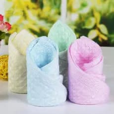 Classe a fibra de bambu favo de mel pequena toalha quadrada absorvente toalha de rosto bebê infantil Saliva toalha de mã