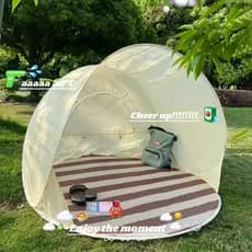 Tenda de acampamento ao ar livre dobrável portátil primavera Outing equipamentos verão protetor solar à prova chuva engr