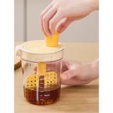 Batedor de cozinha copo de mistura pequeno Manual semiautomático doméstico creme batedor ferramenta de cozimento mistura