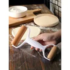 Rolo de duas cabeças para macarrão, rolo de Pizza, faca de rede, descascador de bolinho, dois em um, multifuncional, pin