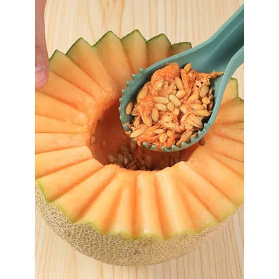 Sakura loja três-em-um escavador de bola de frutas prato de frutas escavador de bola escultura faca conjunto colher de f