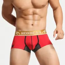 Novo produto criativo cuecas boxer masculinas pronto estoque fornecimento direto cintura baixa algodão cuecas boxer masc