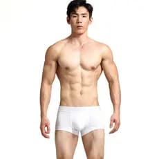 Cuecas boxer masculinas seoben juventude moda clássico preto branco cinza boxer briefs U convexo bolsa cuecas boxer masc