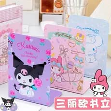 Kuromi Separador de estante retrátil de mesa Suporte de mesa para armazenamento de livros de Metal Defletor de estante m