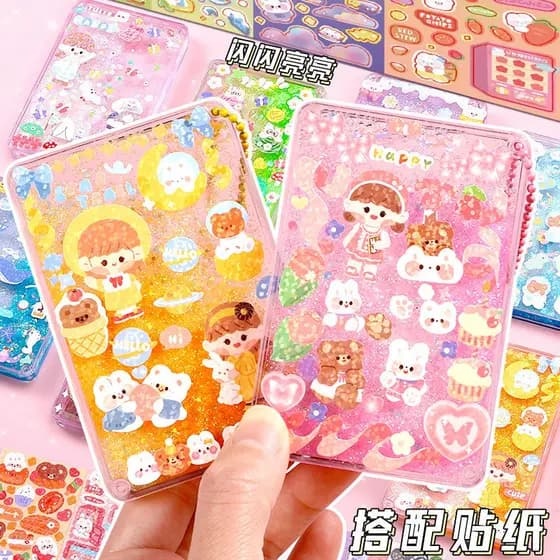 Cartão de glitter tijolo glitter cartão glitter cuco placa grande glitter cartão tijolo Mahjong cartão estimizado tijolo