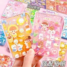 Cartão de glitter tijolo glitter cartão glitter cuco placa grande glitter cartão tijolo Mahjong cartão estimizado tijolo