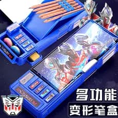 Superman Transformers Estojo para lápis Jardim de infância Primeira série Crianças Menino Estojo para lápis Tecnologia p