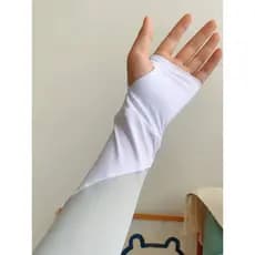 Condensado série de neve gelo costura protetor solar mangas adulto protetor solar mangas mangas gelo sensação legal equi