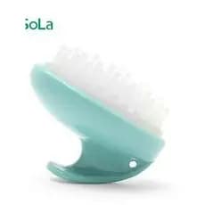 Silicone antiderrapante shampoo pente cabeça limpador molhado seco massagem shampoo escova