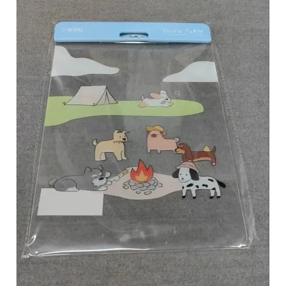 Qingyifang Wutong Kee Farm Puppy A4 Plástico. Clipe de placa transparente acrílico organizar clipe de armazenamento durá