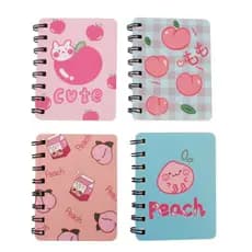 Pequeno fresco pequeno caderno bonito menina coração bobina caderno pequena fada dos desenhos animados caderno portátil