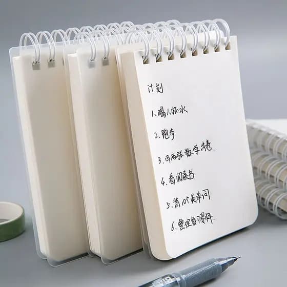 A7 pequeno caderno portátil Mini estudante nota bolso bobina caderno palavra caderno lição de casa registro livro