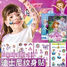 Desenhos animados Disney Tatuagem Adesivos Menina Bebê Elsa Princesa Adesivos Não Tóxico Seguro Diversão Bonito Recompen