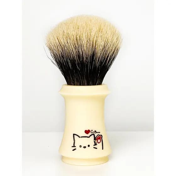 ARNO-osso branco gato farol masculino barbear molhado especial dois texugo cabelo barba escova barba escova de barbear