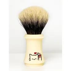 ARNO-osso branco gato farol masculino barbear molhado especial dois texugo cabelo barba escova barba escova de barbear